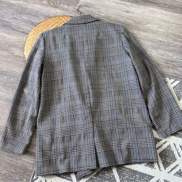 Madewell Caldwell Double-Breasted Blazer in Menswear Plaid women’s size M - Picture 7 of 7